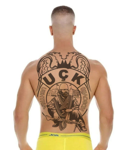 UÇK - Adem Jashari (Backpiece) • Tatuazh i Përkohshëm Premium